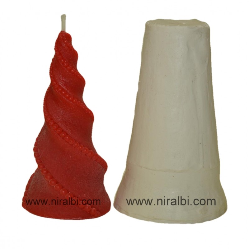 Dotted & Line Pillar Candle Mould Dotted & Line Pillar Candle Mould