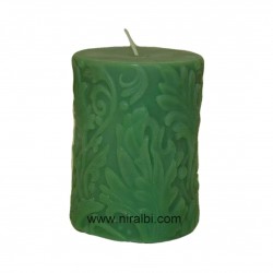 Leaf Designer Small Pillar Candle Mould
