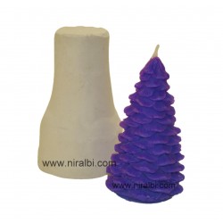 Large X-Mass Tree Silicone Rubber Candle Mould