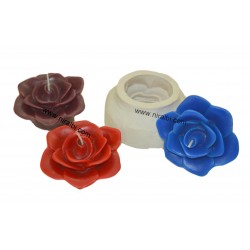 Big Rose Flower Candle Mould