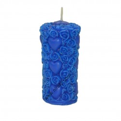Heart & Rose Flower Candle Mold