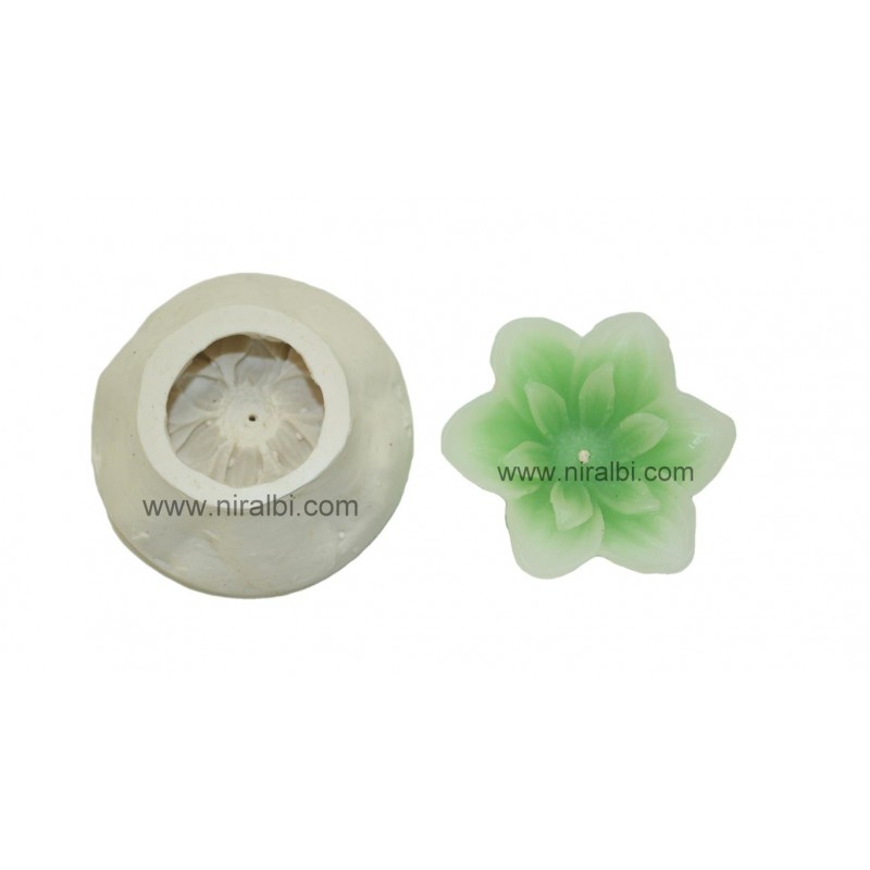 Niral Flower Candle Mold, Silicone DIY Candle Mold Niral Flower Candle Mold, Silicone DIY Candle Mold