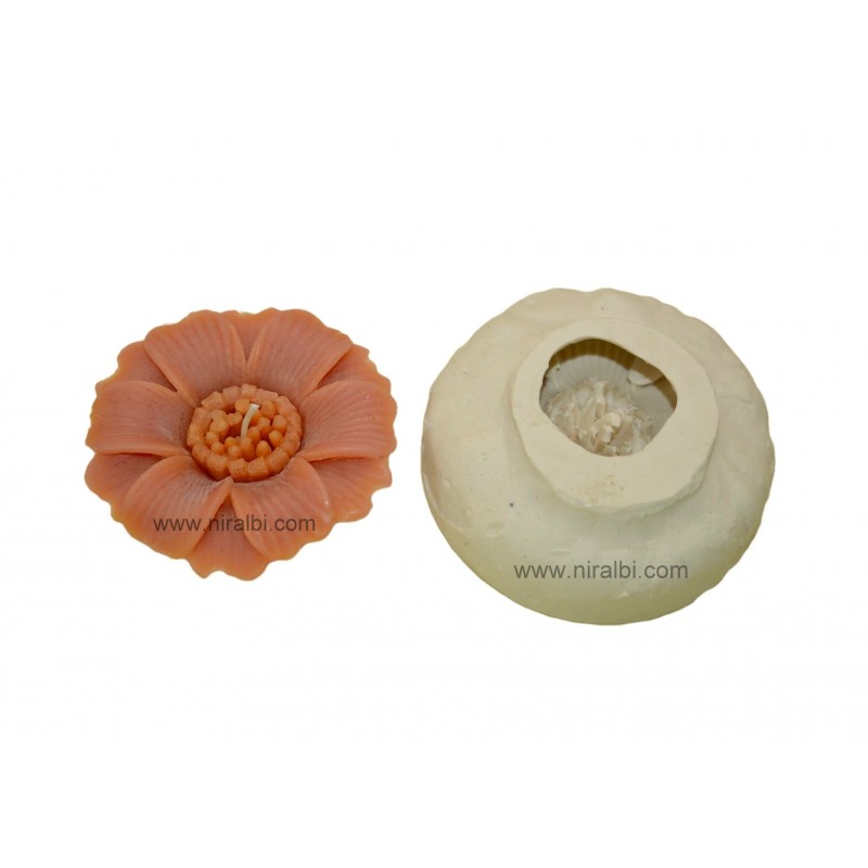 Designer flower candle mould - SL516 Niral Industries Designer flower candle mould - SL516 Niral Industries