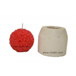 Rose Ball Silicone Candle Making Mold