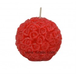 Crafted Flower Rose Ball Candle Mold