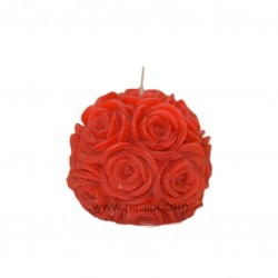 Designer Pillar Riose Ball Candle Making Mold, Niral Industries
