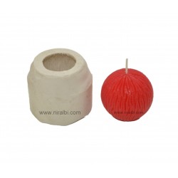 Line Design Ball Rubber Candle Mold, SL293