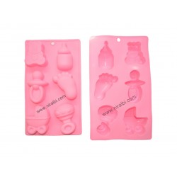 Niral Industries, Baby Shower Rubber Soap Mold, Soap Wt -100 gm