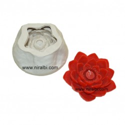 Designer Lotus Flower Silicone Candle Mould - SL558 Niral Industries