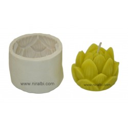 Lotus Flower Silicone Candle Mould, Order Online Niral Industries