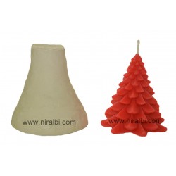 Big Christmas Tree Pillar Candle Mould, Order Online Niral Industries