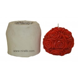 Big Rose Ball Candle Mould, Order Online Niral Industries