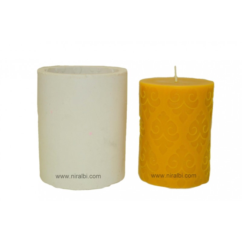 Medium Designer Pillar Silicone Candle Mould - SL531 Niral Industries Medium Designer Pillar Silicone Candle Mould - SL531 Niral Industries