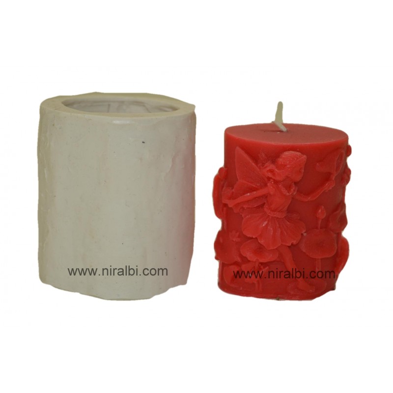 Running Angle In Garden Silicone Candle Mould- SL583 Niral Industries Running Angle In Garden Silicone Candle Mould- SL583 Niral Industries