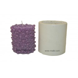 Bubbles Thick Pillar Silicone Candle Mould - SL547 Niral Industries