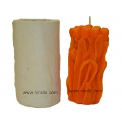 Rose Bud Bouquet Pillar Silicone Candle Mould - SL585 Niral Industries