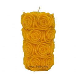 Rose Pillar Silicone Candle Mould, Order Online Niral Industries
