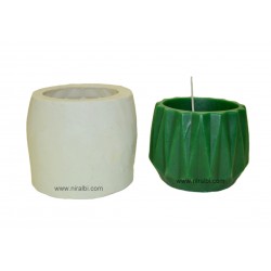 Three Dimensional Triangle Texture Hurricane Candle Mould, Order Online Niral Industries