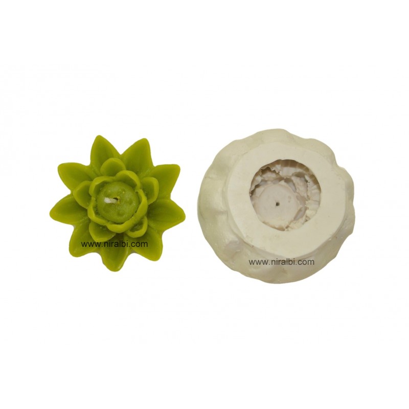 Small Lotus Silicone Candle Mould, Order Online Niral Industries