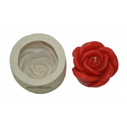 Designer Rose Flower Silicone Candle Mould, Order Online Niral Industries