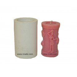 Warli Painting Candle Mould