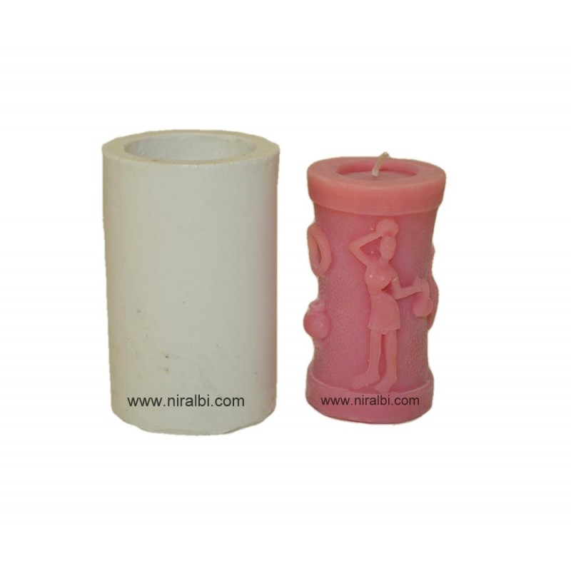 Warli Painting Candle Mould Warli Painting Candle Mould
