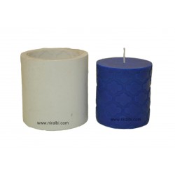 Small Designer Pillar Silicone Candle Mould