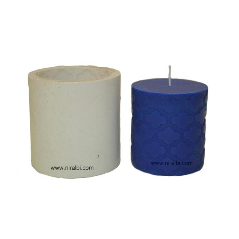 Small Designer Pillar Silicone Candle Mould Small Designer Pillar Silicone Candle Mould