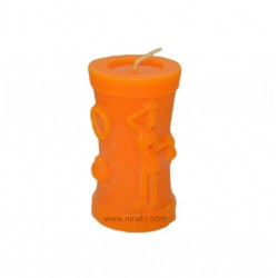 Silicone Rubber Small Warli Painting pillar Candle Mould