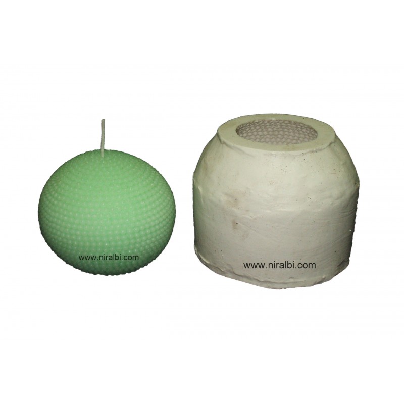 Designer Dotted Boll Rubber Candle Mould Designer Dotted Boll Rubber Candle Mould
