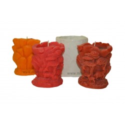 Niral Leaf & Deer Silicone Rubber Candle Mould SL401