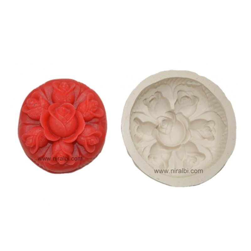 Rose Flower Silicone Soap Mould Rose Flower Silicone Soap Mould