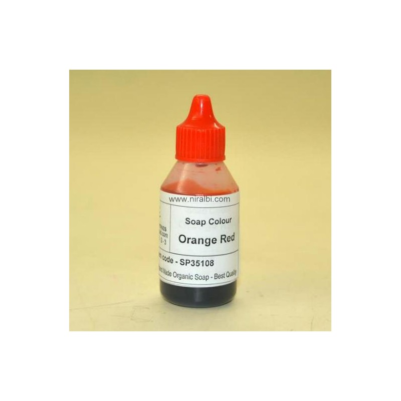 Orange Red Soap Colour 20ml - SP35108 Niral Industries Orange Red Soap Colour 20ml - SP35108 Niral Industries