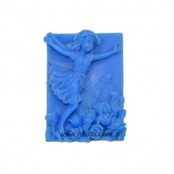 Rubber Happy Girl Soap Mould