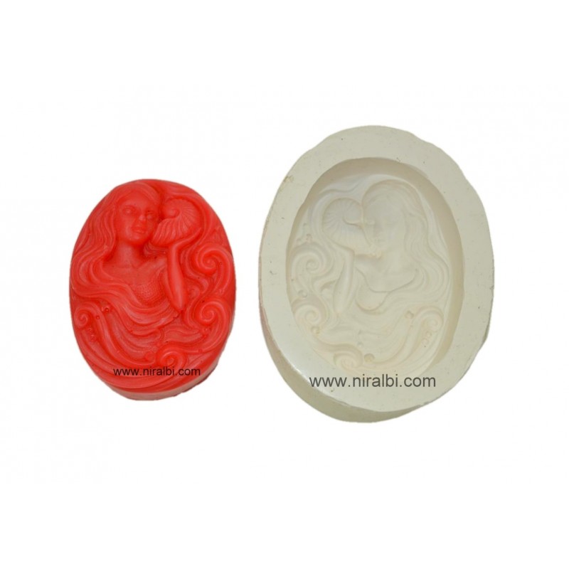 Cute Mermaid Silicone Soap Mould Cute Mermaid Silicone Soap Mould