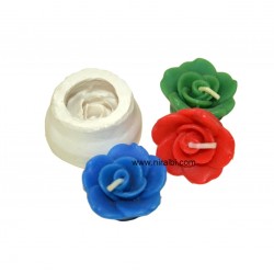 Niral T Light Cum Rose Silicone Candle Making Mould