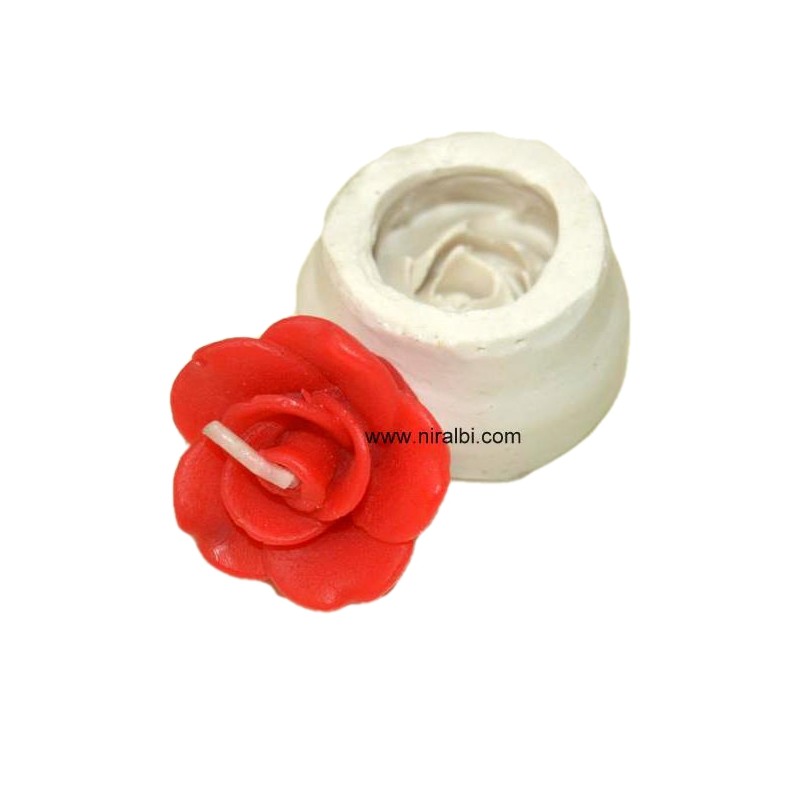 T Cups Rose Silicone Candle Mould