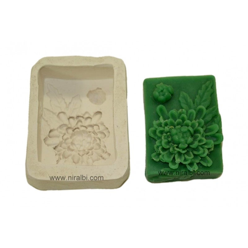 Designer Flower Rubber Soap Mould Designer Flower Rubber Soap Mould