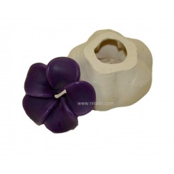 Silicone Rubber Periwinkle Flower Candle Mould