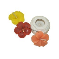 Periwinkle Designer Flower Silicone Candle Mould, Candle Weight - 8 gm