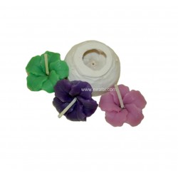 Mini Hibiscus Flower Candle Mold, Candle Wt - 6 gm