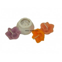 Floating Flower Candle Mould, 6 gm Candle Wt
