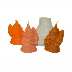 Santa Claus With Gifts Silicone Rubber Candle Mould