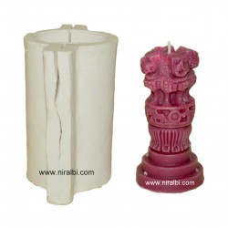 Ashoka Pillar Stambh Satyamev Jayete Silicone Candle Mold