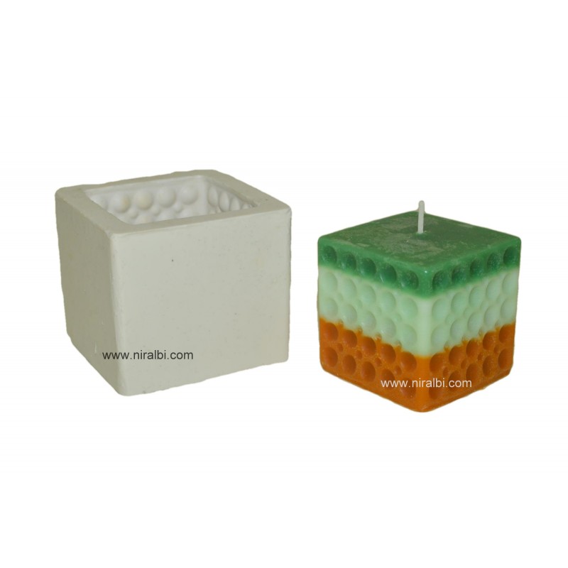 Silicone Candle Making Mold With Square Shape Silicone Candle Making Mold With Square Shape
