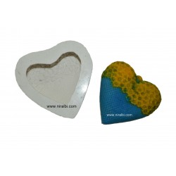 heart shape silicone soap mould