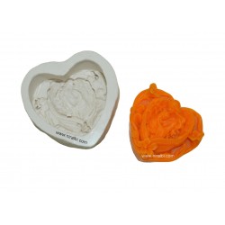 Jejus Christ Angle Baby Mother Love Design Silicone Soap Mould - 85 gm