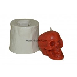 Small Skull Shape Silicone Candle Mould - 35 gm