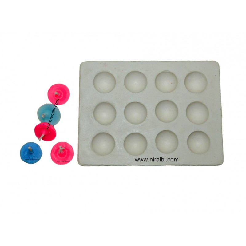 Niral Industries - Diya Batti Silicone Candle Mould - 4 gm Niral Industries - Diya Batti Silicone Candle Mould - 4 gm
