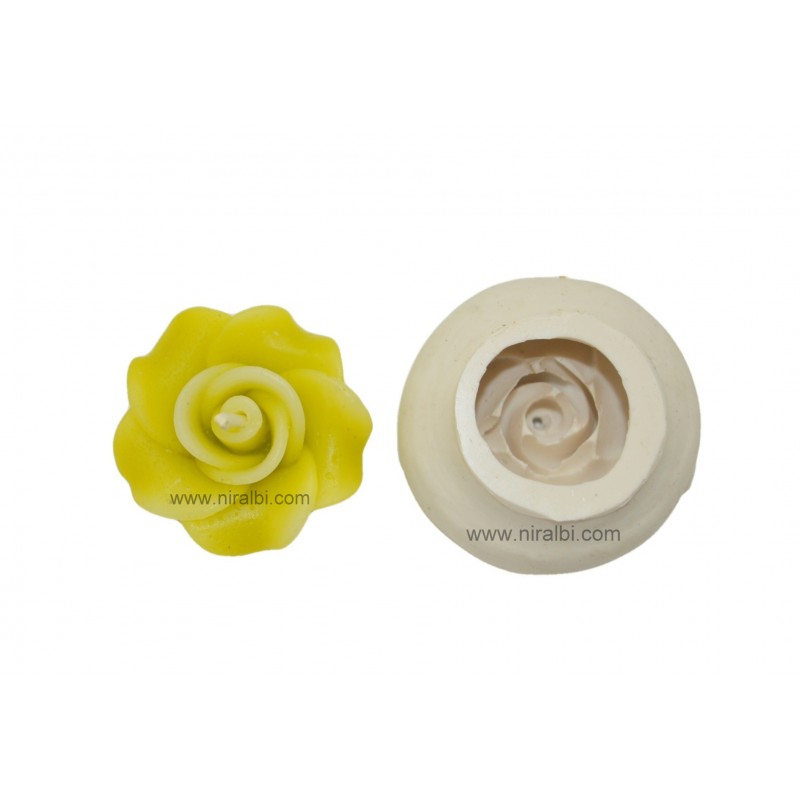Rose Flower Rubber Candle Mould Rose Flower Rubber Candle Mould